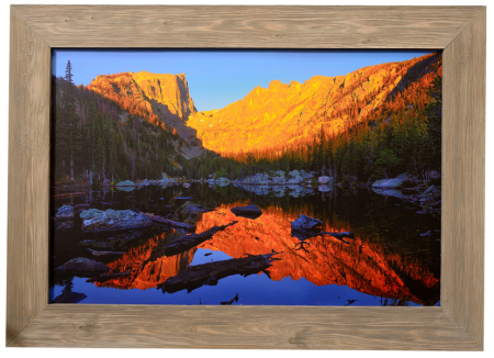 Dream Lake Custom Framed Barnwood