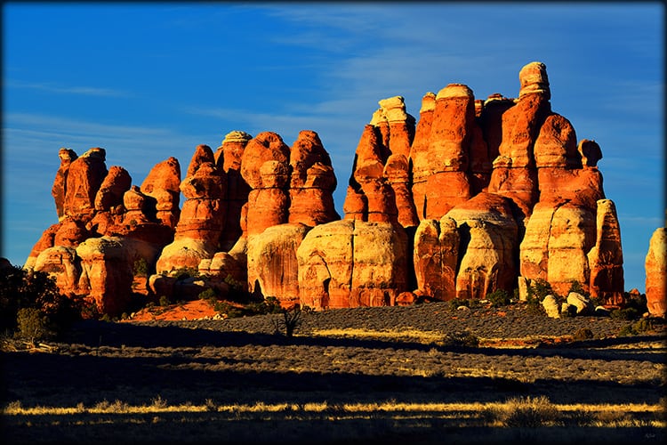 Chesler Park sandstone towers in the Needles District of Canyonlands National Park