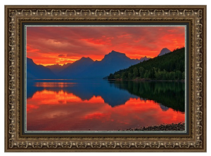 Lake McDonald Sunrise Framed Print